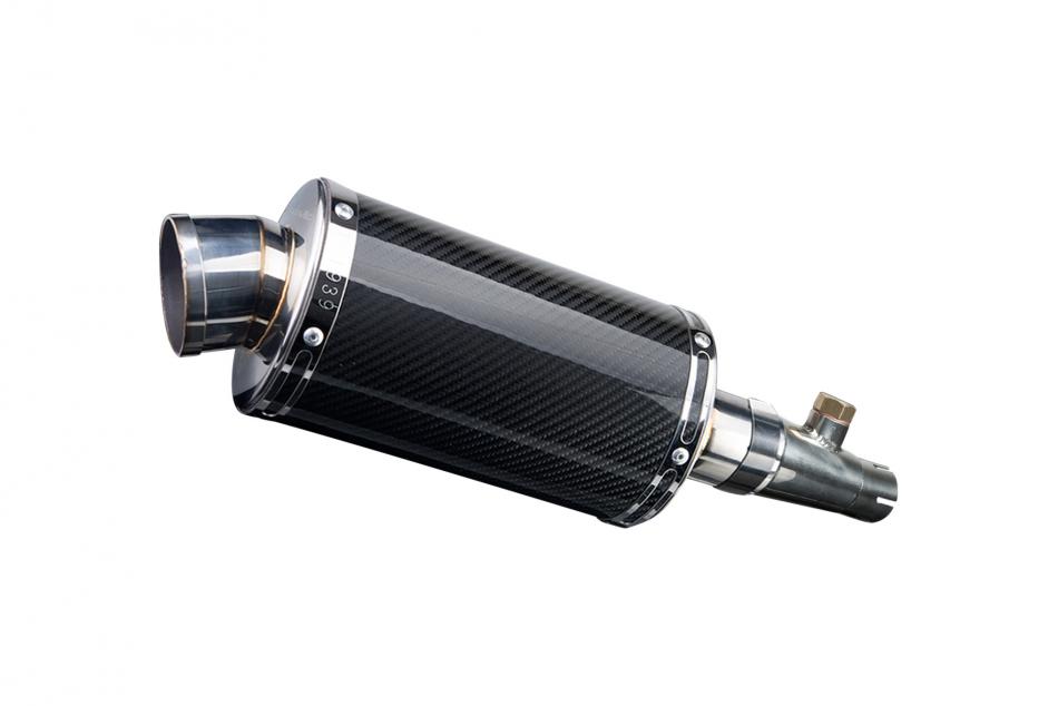 HONDA FJS600 FJS400 SILVERWING 2002-14 225mm OVAL CARBON SILENCER EXHAUST KIT