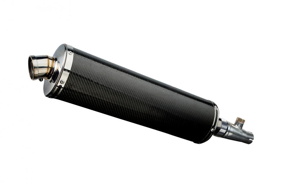 HONDA FJS600 FJS400 SILVERWING 02-14 450mm OVAL CARBON BSAU SILENCER EXHAUST KIT