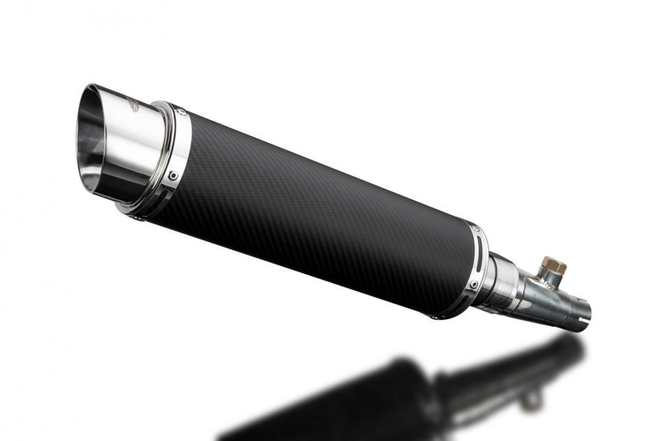 HONDA FJS600 FJS400 SILVERWING 02-14 350mm CARBON ROUND BSAU SILENCER EXHAUST