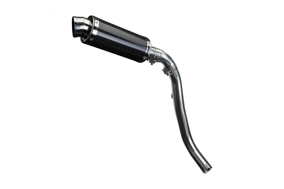 HONDA CBR1000RR FIREBLADE 04-05 225mm OVAL CARBON RACE SILENCER EXHAUST KIT