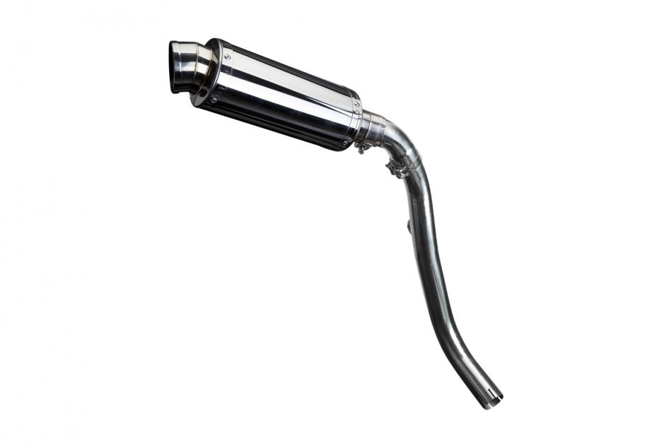 HONDA CBR1000RR FIREBLADE 04-05 225mm OVAL STAINLESS RACE SILENCER EXHAUST KIT