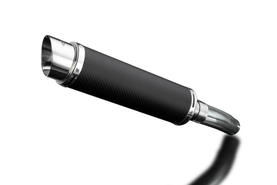 SUZUKI GSXR600 11-16 L1-L6 350mm CARBON ROUND BSAU SILENCER EXHAUST KIT