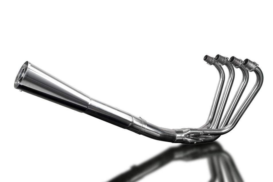 KAWASAKI ZN700A LTD 84-85 FULL 4-1 STAINLESS EXHAUST CLASSIC MEGAPHONE SILENCER