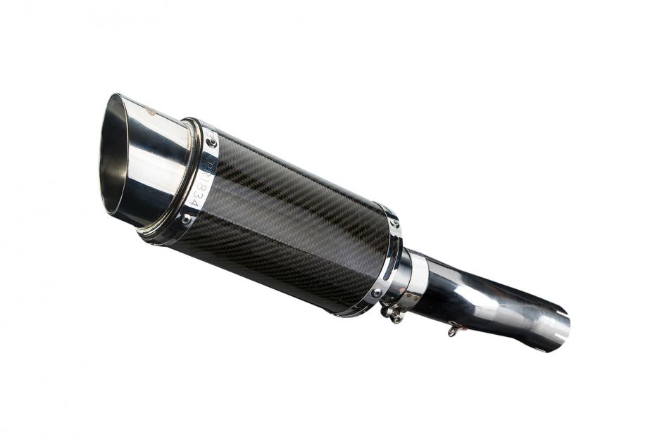 HONDA CBR600F ABS 11-13 LOWLEVEL 200mm ROUND CARBON  SILENCER EXHAUST KIT