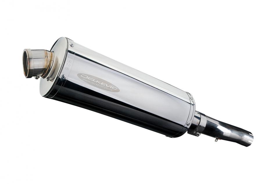 HONDA CBR600F ABS 11-13 LOWLEVEL 350mm OVAL STAINLESS BSAU SILENCER EXHAUST KIT