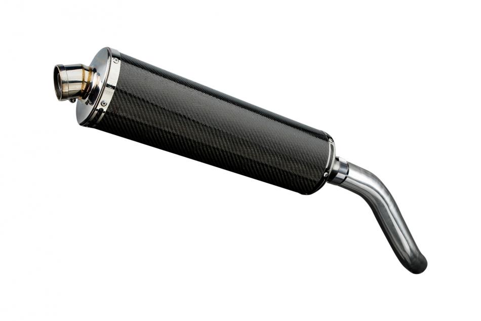 KAWASAKI Z800E 2013-2016 450mm OVAL CARBON BSAU SILENCER EXHAUST KIT