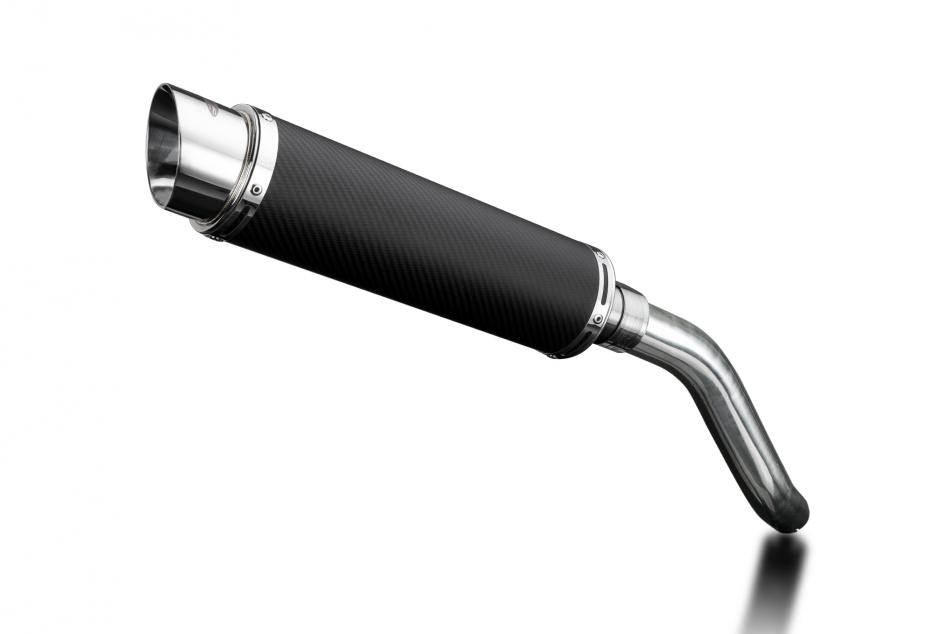 KAWASAKI Z800E 2013-2016 350mm CARBON ROUND BSAU SILENCER EXHAUST KIT
