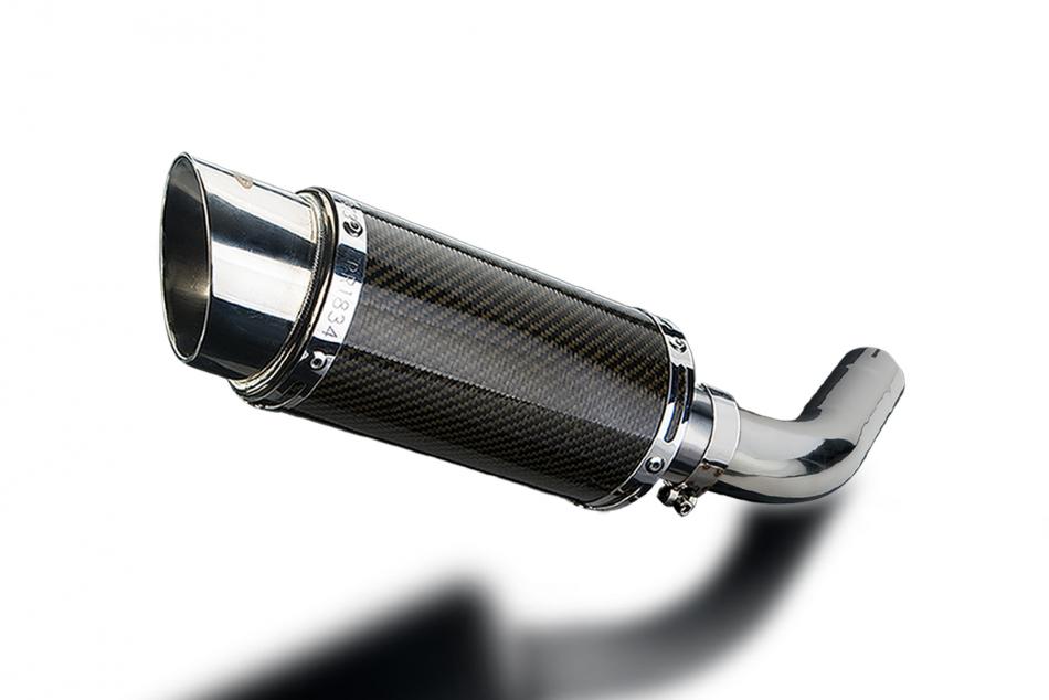 HONDA VFR800X CROSSRUNNER 11-19 200mm ROUND CARBON  SILENCER EXHAUST KIT
