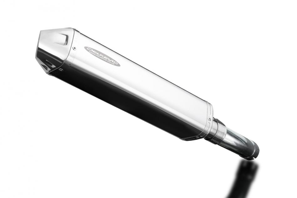 Yamaha FZ8 Fazer 8 2010-2015 420mm Tri-Oval Stainless Exhaust Silencer Can Kit