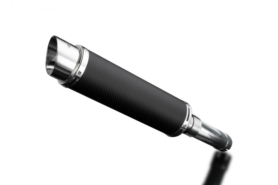 YAMAHA FAZER 8 FZ8 2010-2015 350mm CARBON ROUND BSAU SILENCER EXHAUST KIT