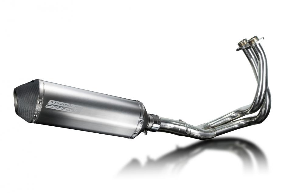 Kawasaki KLE650 Versys 15-20 Complete Exhaust 4-1 343mm X-Oval Titanium Silencer