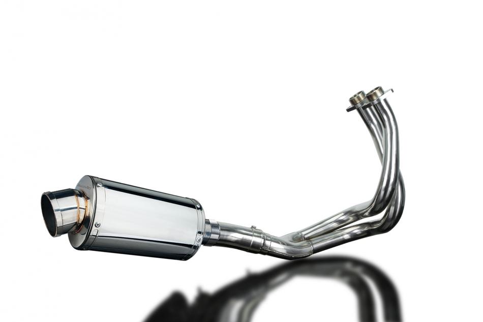 KAWASAKI KLE650 VERSYS 15-21 FULL EXHAUST SYSTEM 225mm STAINLESS OVAL SILENCER