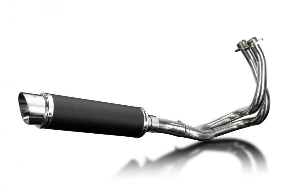 KAWASAKI KLE650 VERSYS 15-21 FULL EXHAUST SYSTEM 350mm CARBON ROUND SILENCER