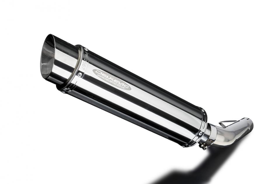 YAMAHA FZS600 FAZER 1998-2003 350mm ROUND STAINLESS BSAU SILENCER EXHAUST KIT