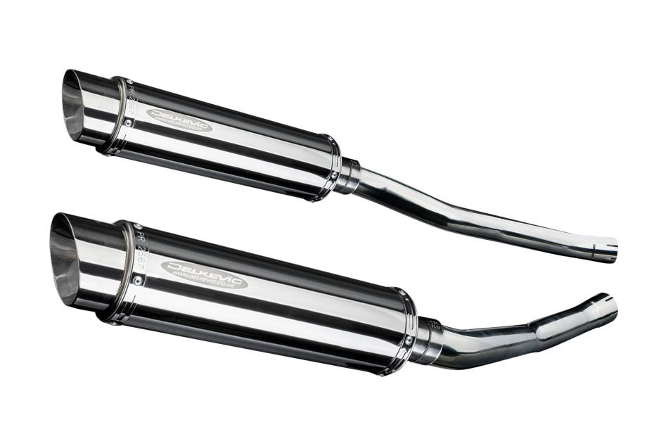 KAWASAKI ZZR1400 NINJA 2006-2007 350mm ROUND STAINLESS BSAU SILENCER EXHAUST KIT