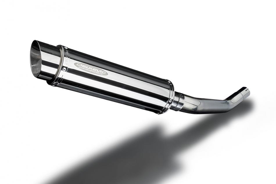 KAWASAKI ZX6R NINJA 636 2003-04 350mm ROUND STAINLESS BSAU SILENCER EXHAUST KIT