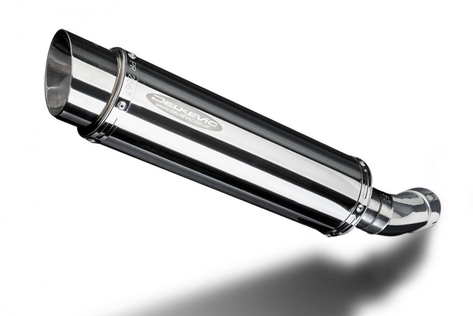 SUZUKI SV400 SV650 2003-2015 350mm ROUND STAINLESS BSAU SILENCER EXHAUST KIT