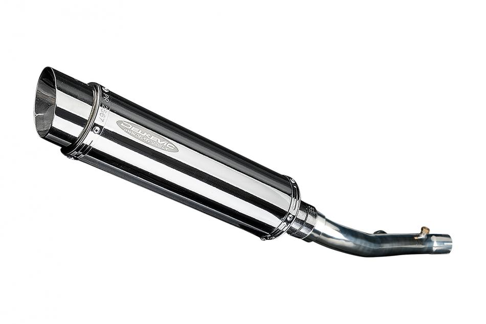 Honda CBR600F 2001-2006 350mm ROUND STAINLESS BSAU SILENCER EXHAUST KIT