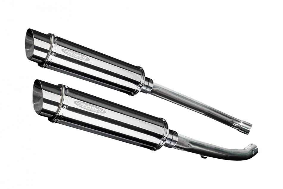 Kawasaki ZZR1400 ZX14 2012-2023 350mm ROUND STAINLESS BSAU SILENCER EXHAUST KIT