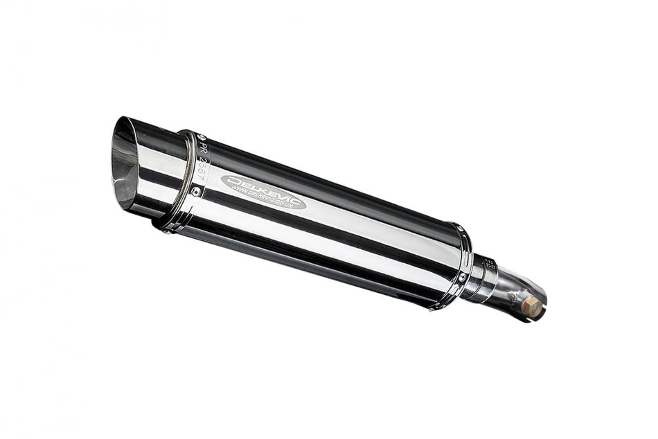 KAWASAKI KLE650 VERSYS 2007-2014 350mm ROUND STAINLESS BSAU SILENCER EXHAUST KIT