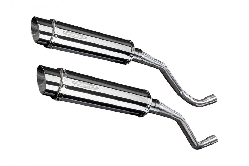 YAMAHA XT660X XT660R 2004-2016 350mm ROUND STAINLESS BSAU SILENCER EXHAUST KIT