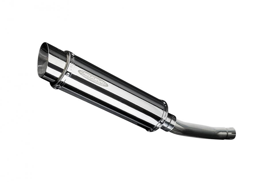 SUZUKI GS500E GS500F 1989-2009 350mm ROUND STAINLESS BSAU SILENCER EXHAUST KIT