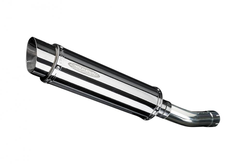 SUZUKI GSF650 BANDIT 2007-2014 350mm ROUND STAINLESS BSAU SILENCER EXHAUST KIT