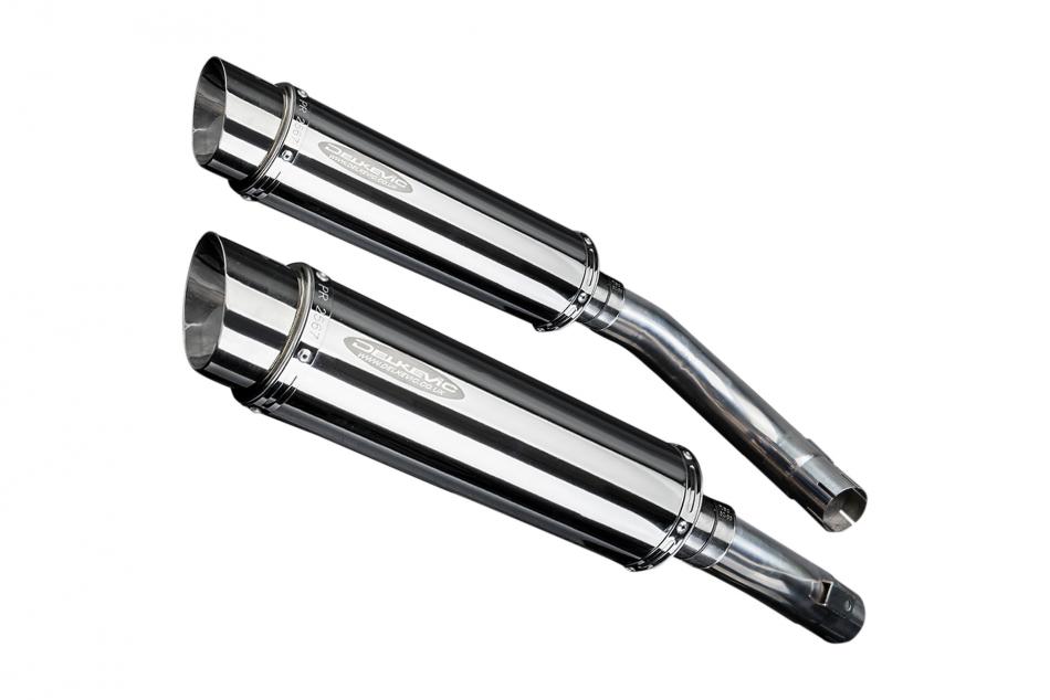 YAMAHA YZF-R1 YZFR1 2009-2014 350mm ROUND STAINLESS BSAU SILENCER EXHAUST KIT