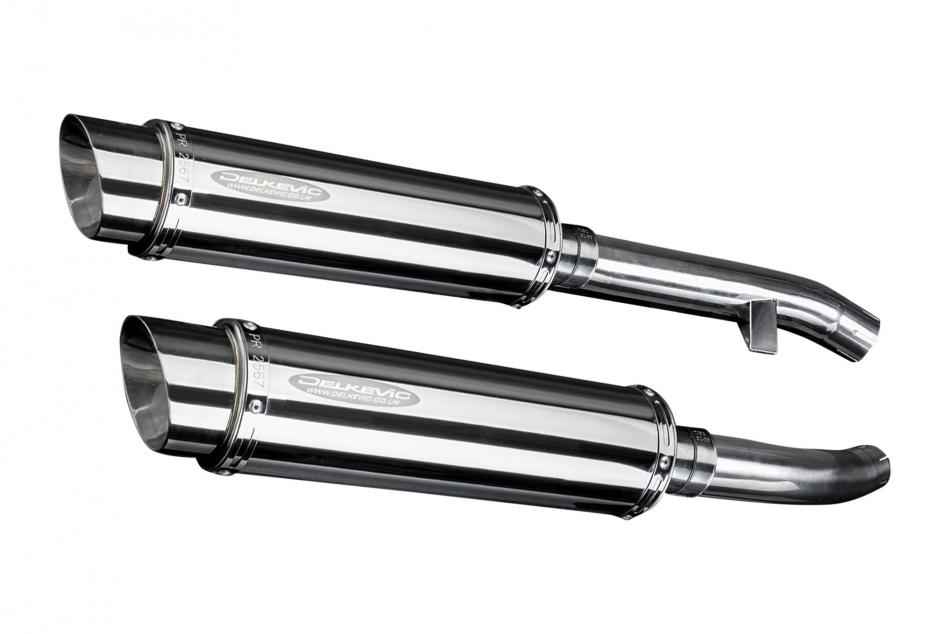 YAMAHA FJR1300 2001-2005 350mm ROUND STAINLESS BSAU SILENCER EXHAUST KIT