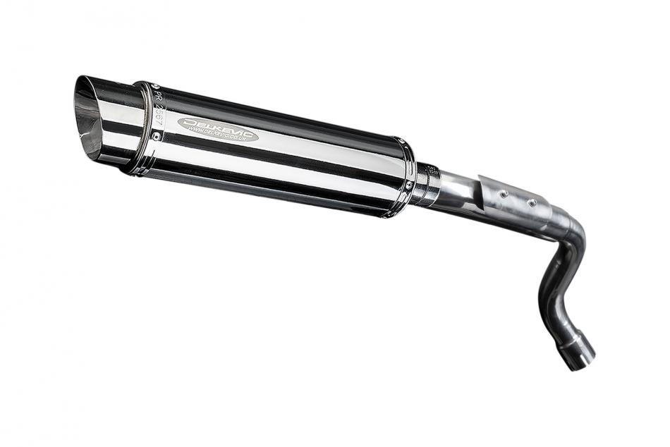 HONDA CB600F HORNET 03-06 HI LEV 350mm ROUND STAINLESS BSAU SILENCER EXHAUST KIT