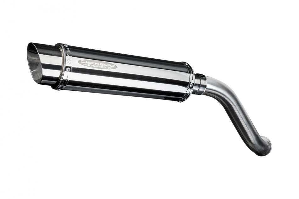 HONDA VFR750 1994-1997 HI LEVEL 350mm ROUND STAINLESS BSAU SILENCER EXHAUST KIT