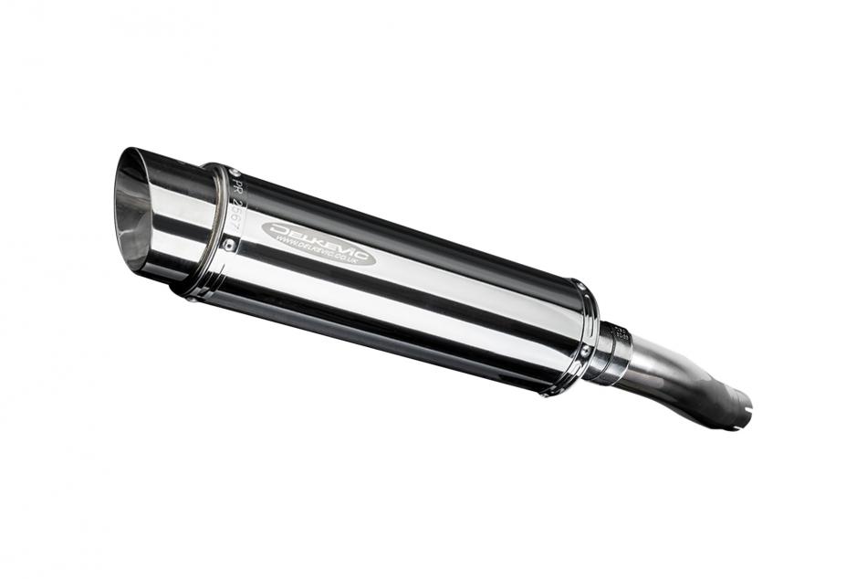 HONDA CBR600F 11-13 ABS HI LEVEL 350mm ROUND STAINLESS BSAU SILENCER EXHAUST KIT