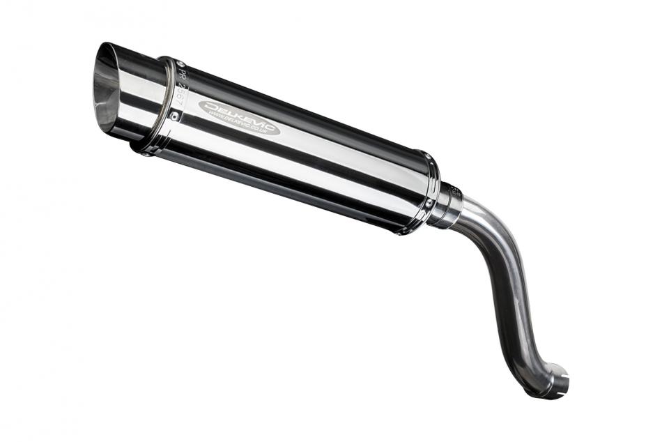 SUZUKI SV650 1998-2002 Hi-LEVEL 350mm ROUND STAINLESS BSAU SILENCER EXHAUST KIT