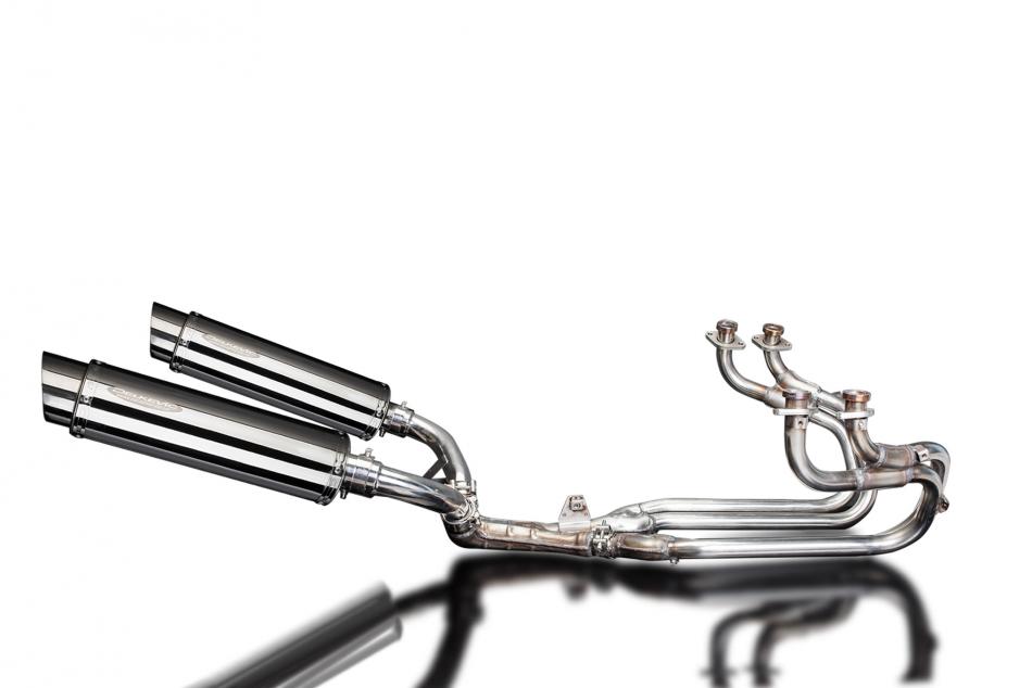 HONDA ST1100 PAN EUROPEAN 89-02 EXHAUST SYSTEM 350mm STAINLESS ROUND SILENCERS