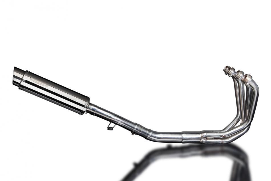 SUZUKI GSF650 BANDIT 07-14 FULL EXHAUST SYSTEM 350mm STAINLESS ROUND SILENCER