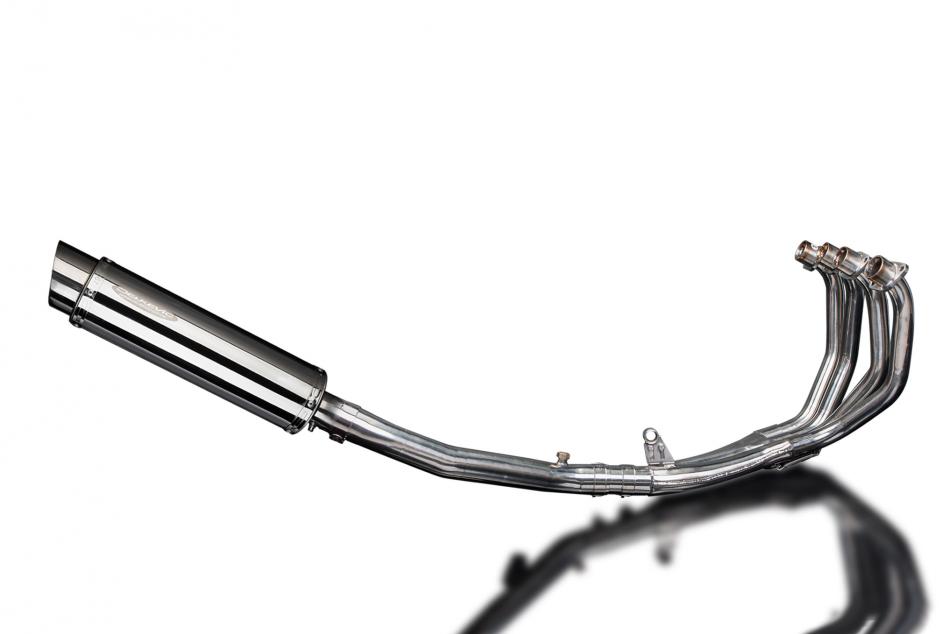 HONDA CBR600F 2001-2006 FULL EXHAUST SYSTEM 350mm STAINLESS ROUND SILENCER