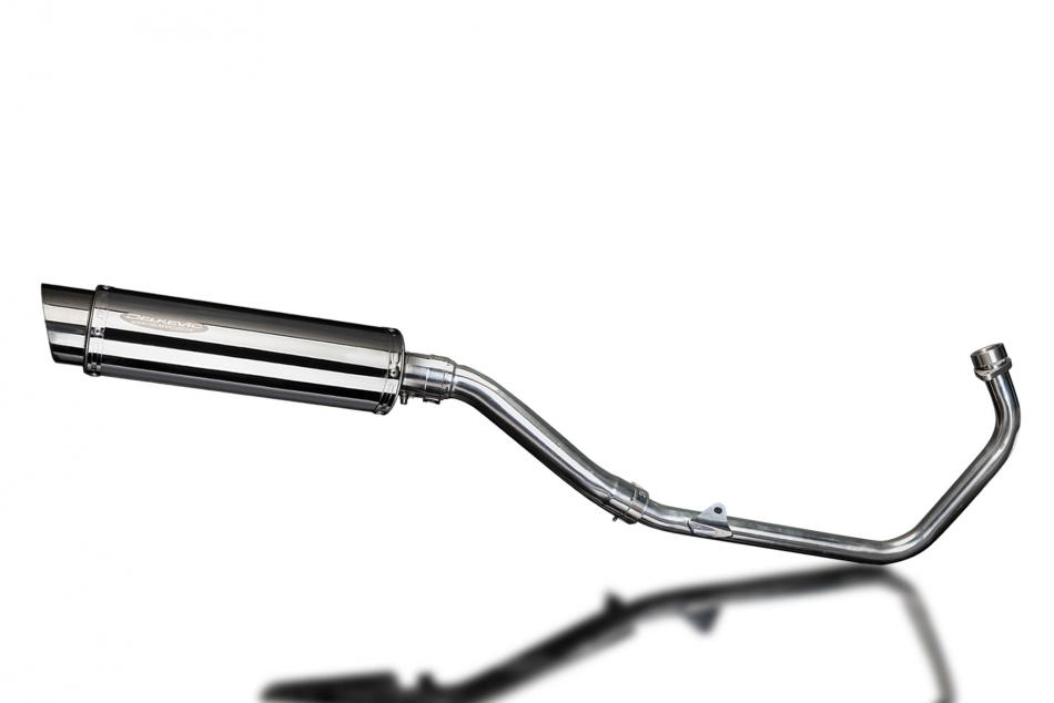 HONDA CBR250R 2011-2013 FULL EXHAUST SYSTEM 350mm STAINLESS ROUND BSAU SILENCER