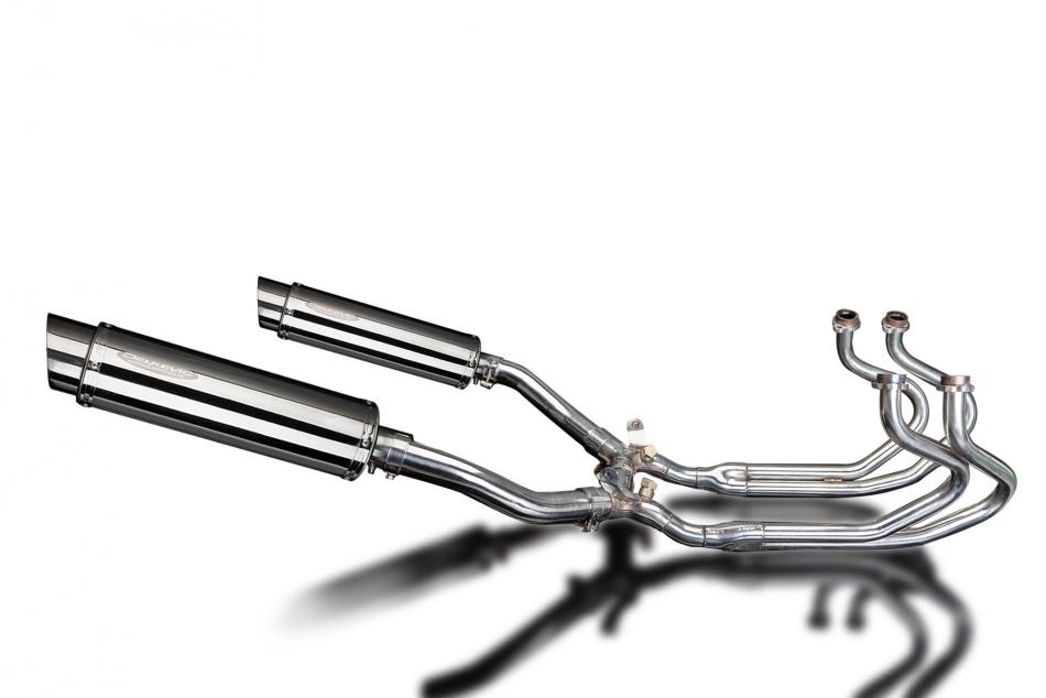 HONDA ST1300 PAN EUROPEAN ABS FULL EXHAUST SYSTEM 350mm STAINLESS ROUND BSAU