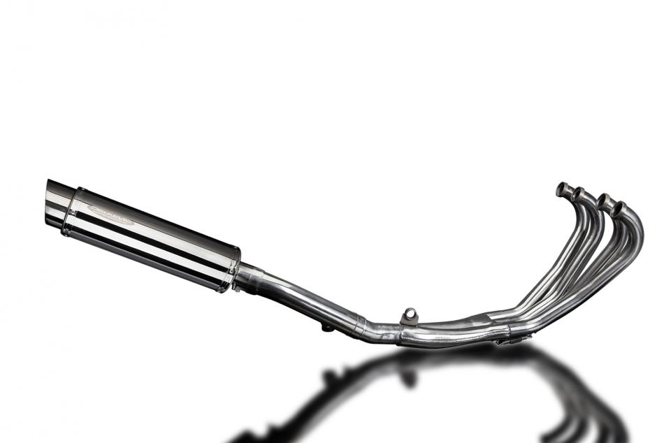 HONDA CBR600F 1987-1990 FULL EXHAUST SYSTEM 350mm STAINLESS ROUND SILENCER