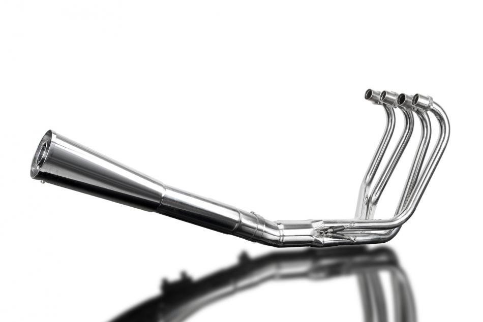 HONDA CB550F 1975-77 FULL 4-1 STAINLESS STEEL EXHAUST CLASSIC MEGAPHONE SILENCER