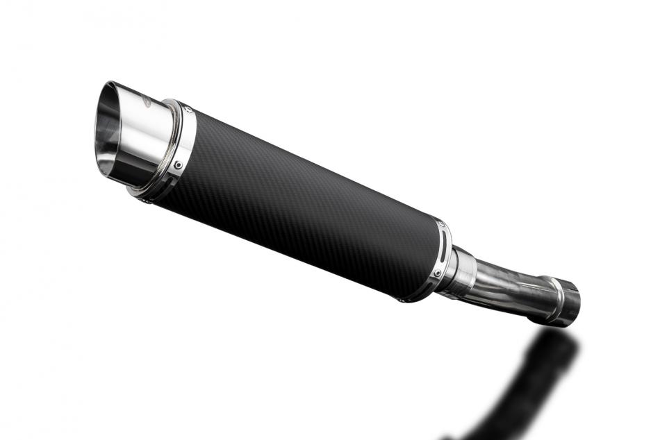 Suzuki GSXR600 SRAD 1996-2000 350mm Round Carbon Exhaust Silencer Can Kit