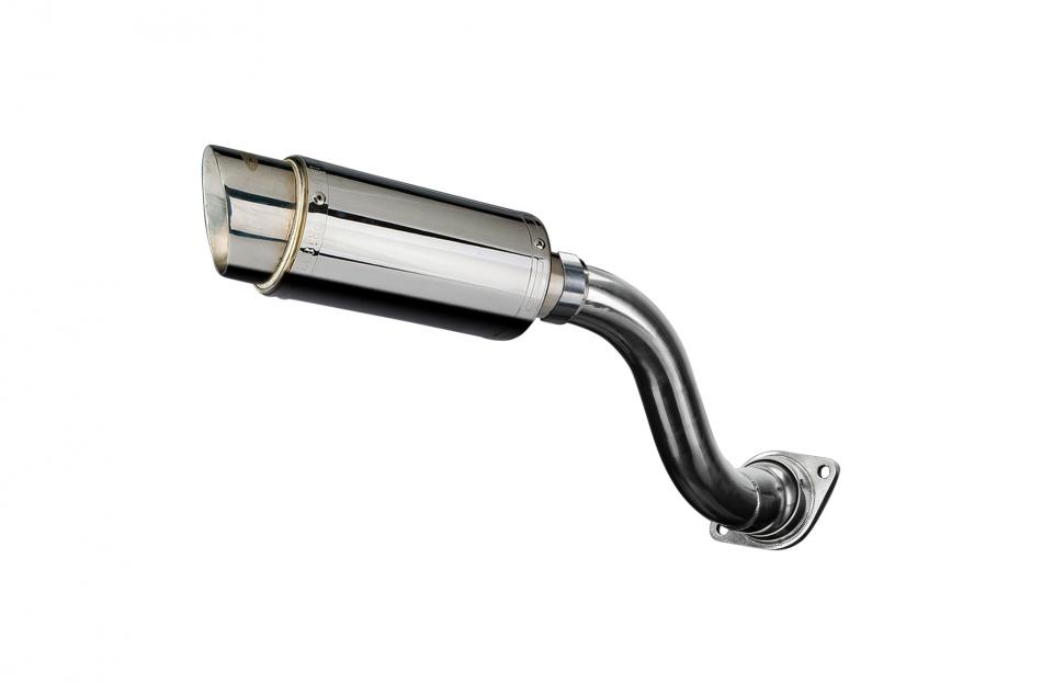 HONDA VFR750 1990-1993 HI LEVEL 200mm ROUND STAINLESS SILENCER EXHAUST KIT