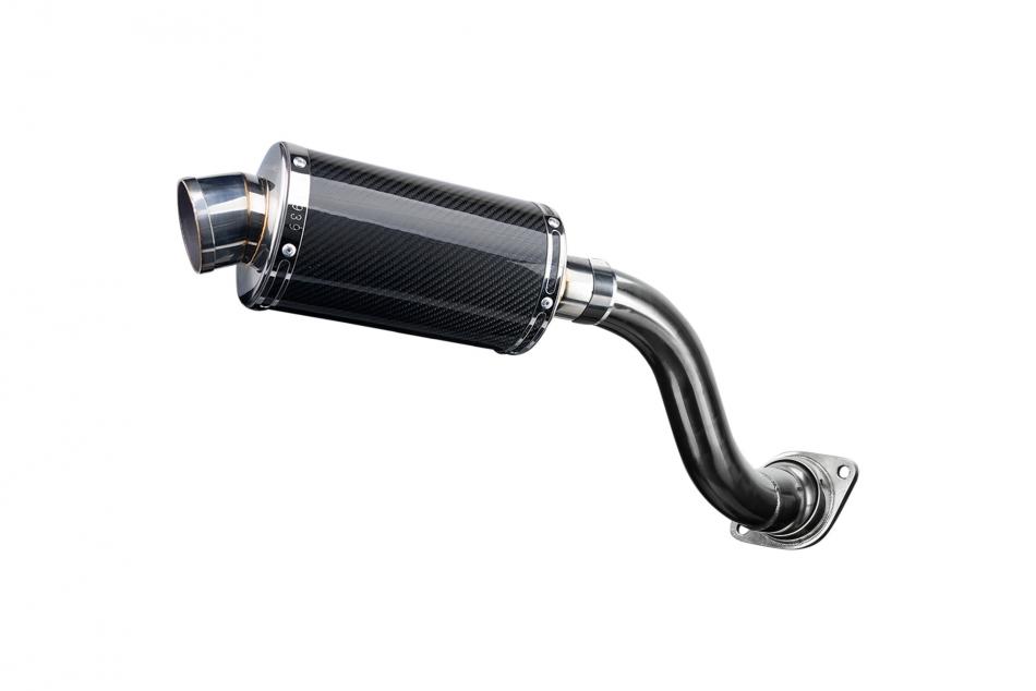 HONDA VFR750 1990-1993 HI LEVEL 225mm OVAL CARBON SILENCER EXHAUST KIT