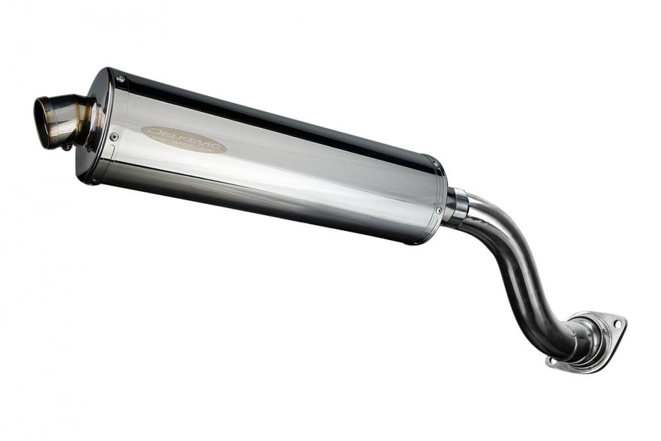 HONDA VFR750 1990-1993 HI LEVEL 450mm OVAL STAINLESS BSAU SILENCER EXHAUST KIT