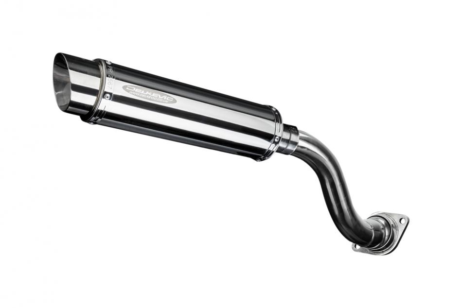 HONDA VFR750 1990-1993 HI LEVEL 350mm ROUND STAINLESS BSAU SILENCER EXHAUST KIT