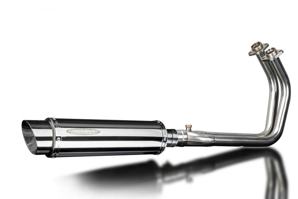 Kawasaki Vulcan S 650 2015-2021 Full Exhaust 2-1 350mm Round Stainless Silencer