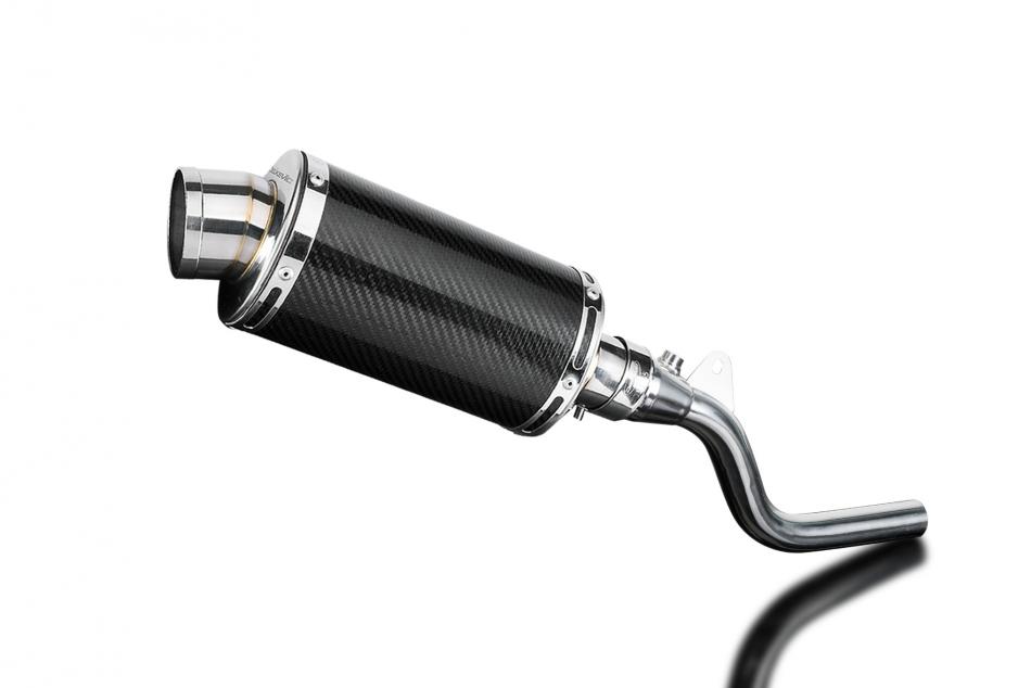 KAWASAKI KLX250 09-18 KLX300 20-22 225mm OVAL CARBON SILENCER EXHAUST KIT