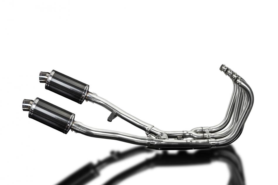 Suzuki GSX1400 2001-2004 Delkevic Full Exhaust 4-2 225mm Oval Carbon Silencers