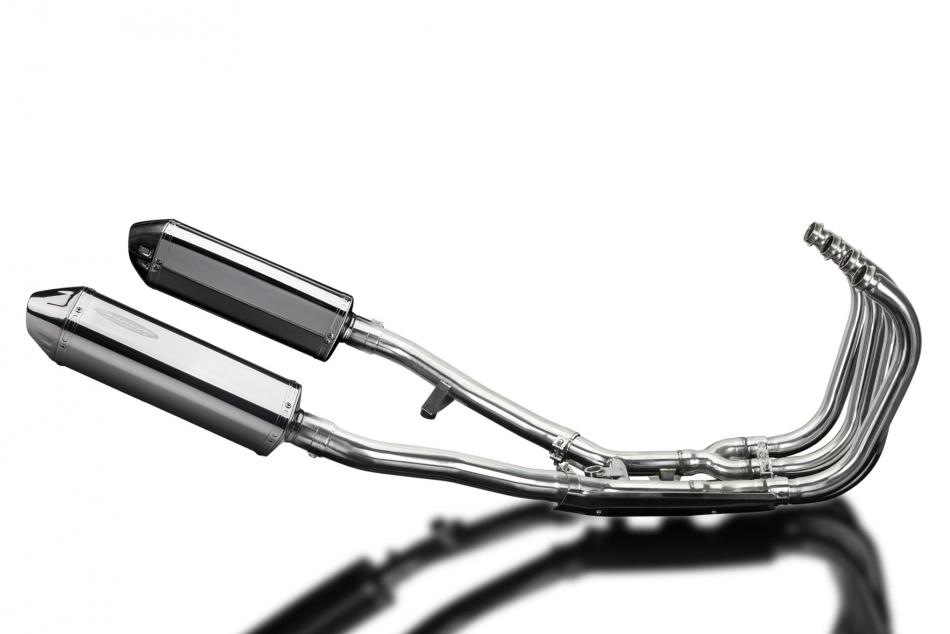 Suzuki GSX1400 2001-2004 Full Exhaust 4-2 320mm Tri-Oval Stainless Silencers