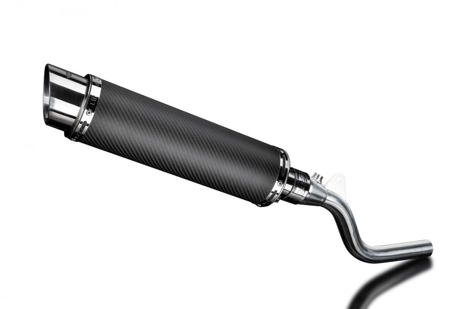 KAWASAKI KLX250 09-18 KLX300 20-22 350mm CARBON ROUND BSAU SILENCER EXHAUST KIT